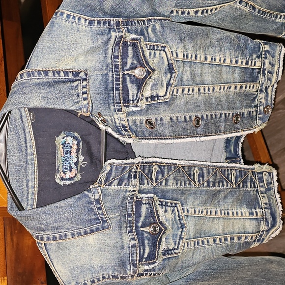 Gorgeous nwots Grace stretchy Jean jacket. Size med. Amazing jacket sz 10 youth. - Picture 11 of 11